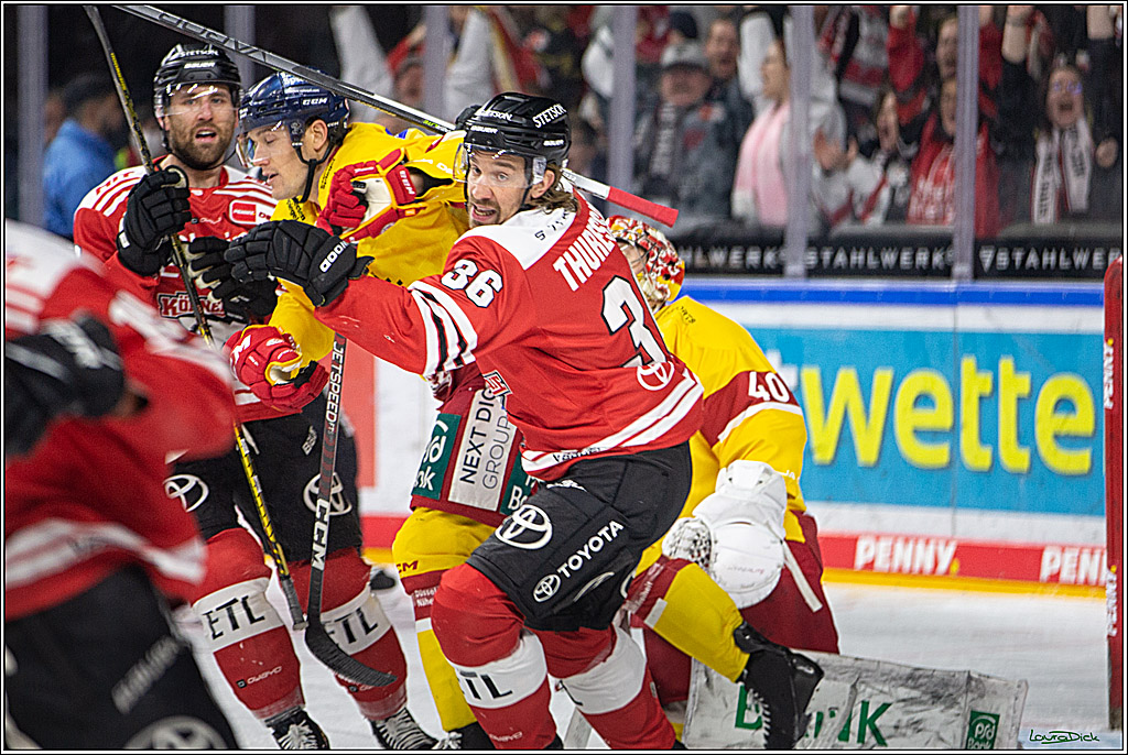 PENNY DEL; Koelner Haie- Duesseldorfer EG; Koeln, 16.12.2022